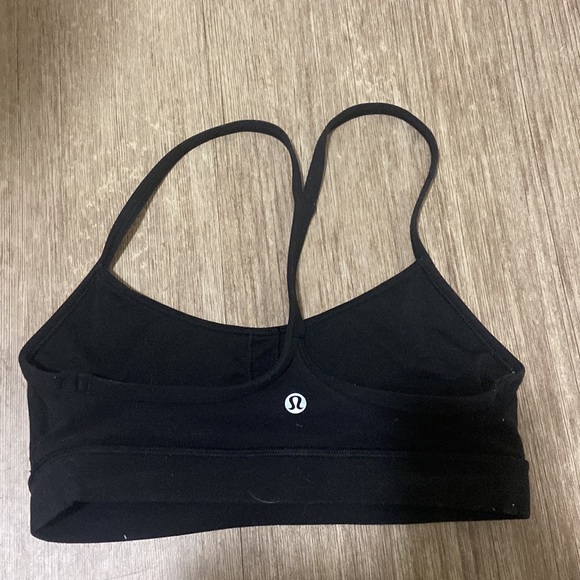 lululemon black Flo y nu bra, size 2, perfect condition - Picture 2 of 2